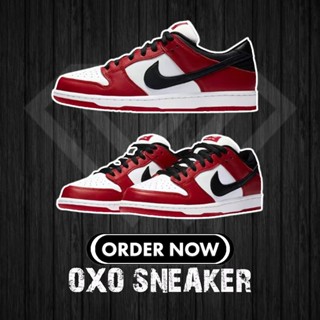 Sb Dunk Low pro Chicago (ของแท้ 100%) Bq6817-600 รองเท้าผู้หญิง