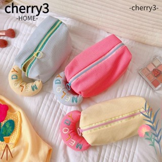Cherry3 กระเป๋าเก็บปากกา คุณภาพสูง สไตล์สร้างสรรค์|กระเป๋าเครื่องสําอาง จุของได้เยอะ สีคมชัด
