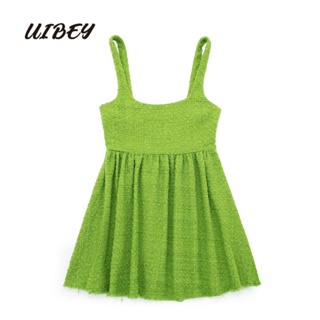 Uibey ชุดเดรส เซ็กซี่ สีพื้น 8259