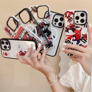 เคสโทรศัพท์มือถือซิลิโคน TPU แข็ง กันกระแทก ลาย Marvel Spider Man Venom พร้อมกล่องชาร์จแม่เหล็ก คุณภาพสูง สําหรับ iPhone 14 11 12 13 Pro Max