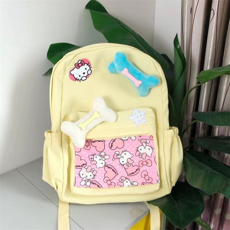 original-self-made-y2k-spice-girl-backpack-a-minority-cute-kitty-cat-large-capacity-yellow-schoolbag-college-students-backpack