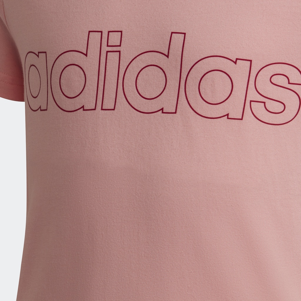 adidas-ไลฟ์สไตล์-เสื้อยืด-adidas-essentials-เด็ก-สีชมพู-he1965