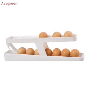 [Asegreen] กล่องใส่ไข่ม้วนอัตโนมัติ สําหรับตู้เย็น ห้องครัว