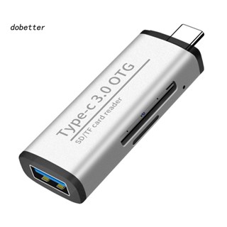 &lt;Dobetter&gt; อะแดปเตอร์การ์ดรีดเดอร์ Type-c USB อเนกประสงค์ สําหรับคอมพิวเตอร์ โน้ตบุ๊ก แล็ปท็อป