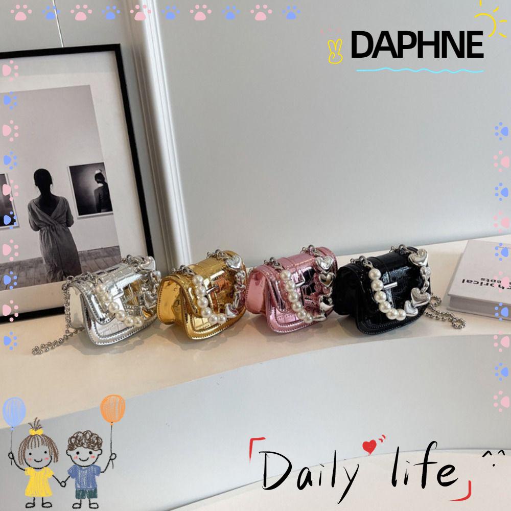 daphne-กระเป๋าถือ-กระเป๋าสะพายไหล่-สะพายข้าง-หนัง-pu-ทรงโท้ท-จุของได้เยอะ-แต่งสายโซ่คล้อง-รูปหัวใจ-สีพื้น-สําหรับเด็กผู้หญิง