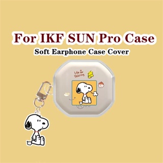 【จัดส่งรวดเร็ว】เคสหูฟัง แบบนิ่ม ลายการ์ตูนสุนัขสนูปปี้ สีโปร่งใส สําหรับ IKF SUN Pro
