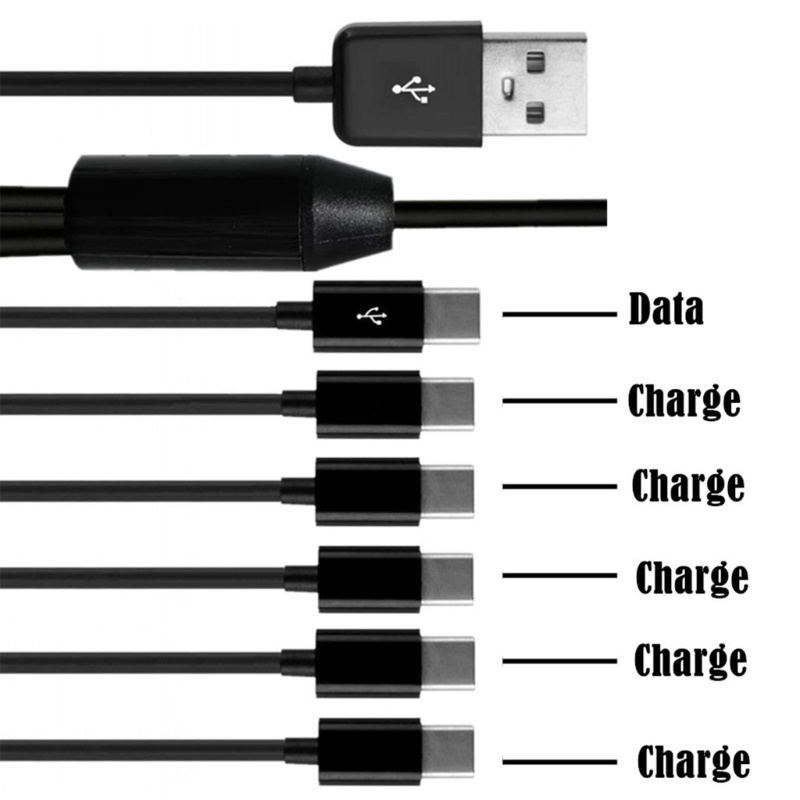 aod-สายชาร์จ-usb-2-0-เป็น-typec-6-in-1-พร้อมอินเตอร์เฟส-tpye-c-6-ช่อง