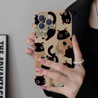 Funny Cat Phone Case For Iphone 14promax Phone Case for Iphone13 Hard 12mini New 8plus XR Retro.