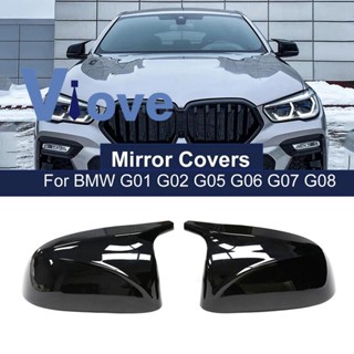 ฝาครอบกระจกมองหลังรถยนต์ M3 สีดํา สําหรับ BMW X3 G01 X4 G02 X5 G05 2018-2022 1 คู่