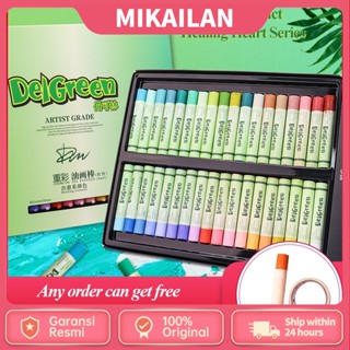 Delgreen ภาพวาดสีน้ํามัน สีพาสเทล สีพาสเทล นุ่มพิเศษ ปลอดสารพิษ ล้างทําความสะอาดได้