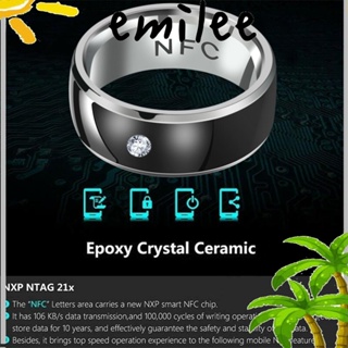 Emilee NFC แหวนสวมนิ้วมือ อเนกประสงค์ สําหรับโทรศัพท์มือถือ Android
