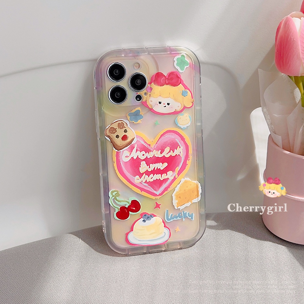 เคสโทรศัพท์มือถือ-ซิลิโคน-ลายการ์ตูนเด็กผู้หญิงน่ารัก-สําหรับ-iphone-14-11-12-13-pro-max-at0565