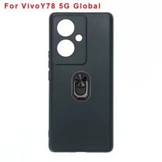 Vivoy78 5G Global Casing Magnetic Car Finger Ring Holder Soft TPU Back Case Cover