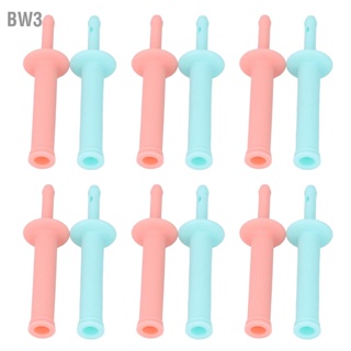 BW3 12pcs Gas Colic Reliever Gently Safe Disposable สำหรับทารกแรกเกิดสีเขียวสีชมพู