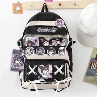Sanrio Kuromi Y2k กระเป๋าเป้สะพายหลัง กระเป๋านักเรียน ลายการ์ตูนมายเมโลดี้ น่ารัก ความจุขนาดใหญ่ สําหรับผู้หญิง