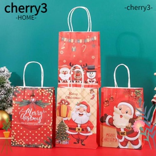 Cherry3 ถุงของขวัญคริสต์มาส ลายซานตาคลอส 12 ชิ้น 12 ชิ้น