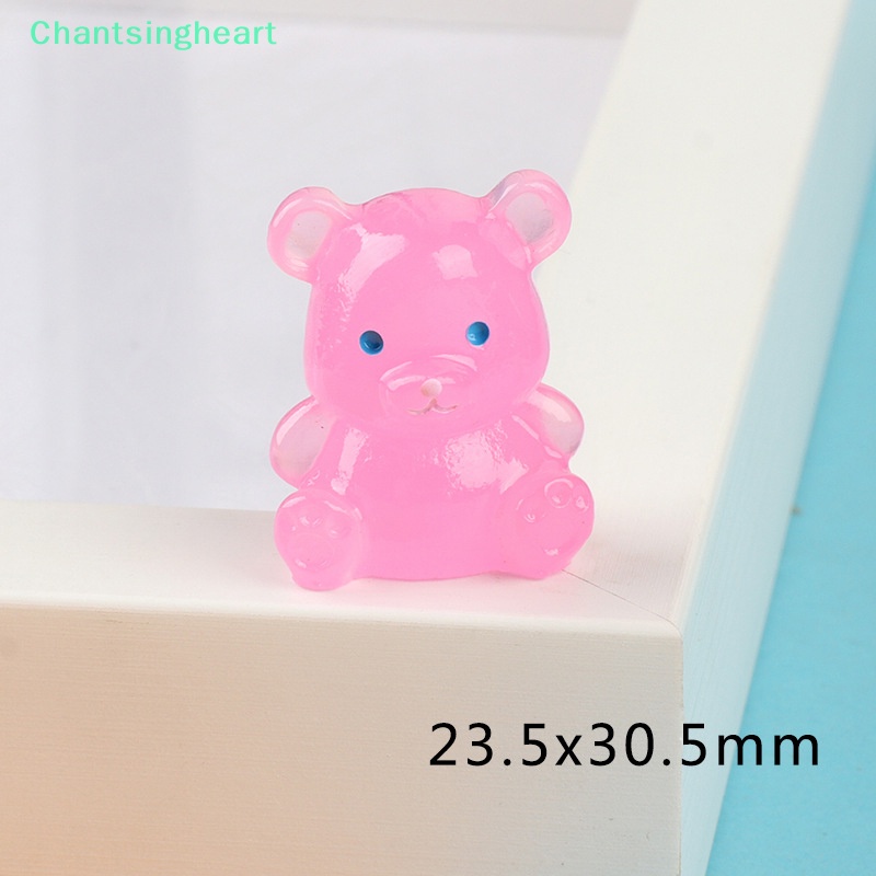 lt-chantsingheart-gt-พวงกุญแจจี้เรซิ่น-รูปหมีน้อยน่ารัก-3d-เรืองแสงในที่มืด-ขนาดเล็ก-หลากสี-สําหรับตกแต่ง-ลดราคา-diy-2-ชิ้น