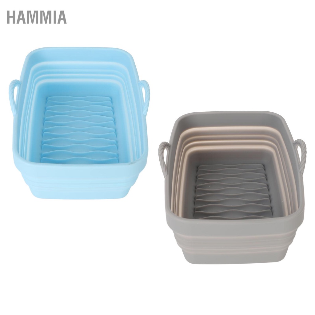hammia-หม้อทอดซิลิโคนแบบพับได้-liner-สี่เหลี่ยมผืนผ้าตะกร้าทอดซิลิโคนพร้อมที่จับสำหรับครอบครัวเบเกอรี่แคมป์ปิ้งบาร์บีคิว