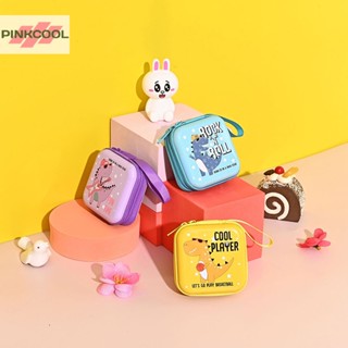 Pinkcool กล่องเก็บเหรียญ สายเคเบิล หูฟัง รูปการ์ตูนไดโนเสาร์น้อยน่ารัก แบบพกพา สําหรับเด็ก ขายดี