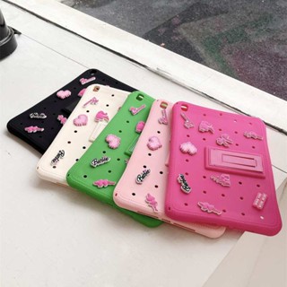 เคสแท็บเล็ต ลายหัวใจน่ารัก สีชมพู สําหรับ Apple IPad 9 7 นิ้ว Pro 11 12 9 3D 8th 9th Air 2 4 5 Mini 6