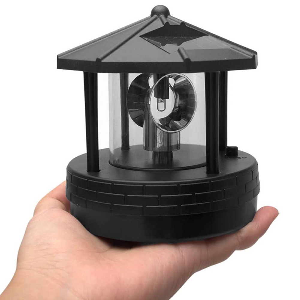 led-solar-lighthouse-lawn-light-rotating-street-light-waterproof-white-light