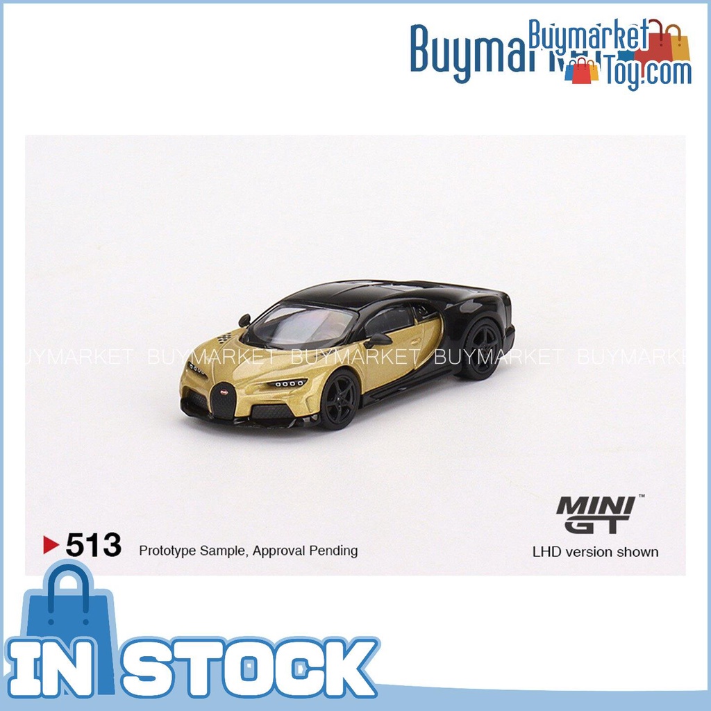 ของแท้-mini-gt-513-1-64-bugatti-chiron-super-sport-gold-model-car-car-car-car
