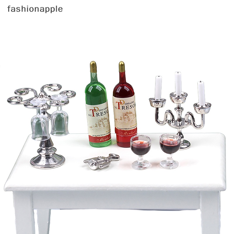 fashionapple-โมเดลแก้วไวน์แดงจิ๋ว-1-12-สําหรับตกแต่งบ้านตุ๊กตา-1-ชุด