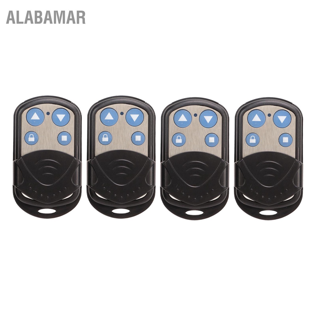 alabamar-4pcs-433mhz-ที่เปิดประตูโรงรถกันน้ำ-cloning-รีโมทคอนโทรล-พร้อมพวงกุญแจสำหรับประตูม้วนไฟฟ้า