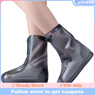 [Etivaxa] ผ้าคลุมรองเท้า ยืดหยุ่นสูง กันน้ํา สําหรับเดินทาง ตั้งแคมป์ เดินป่า