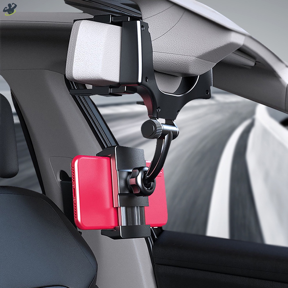 คลิปยึดโทรศัพท์มือถือ-ติดกระจกมองหลังรถยนต์-ปรับได้-สําหรับ-suvs-vehicle