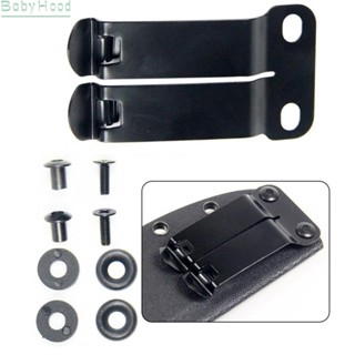 【Big Discounts】Waist Clip Iron Black Belt Clip Metal Manganese Steel Rubber Washers Belt Clip#BBHOOD