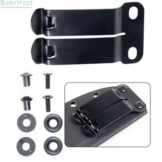 【Big Discounts】Waist Clip Iron Black Belt Clip Metal Manganese Steel Rubber Washers Belt Clip#BBHOOD