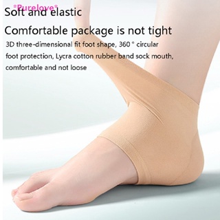 Purelove&gt; ใหม่ ถุงเท้าซิลิโคน ป้องกันส้นเท้าแตก บรรเทาอาการปวดเท้า สําหรับผู้หญิง และผู้ชาย
