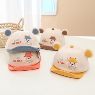 หมวกแก๊ปเด็กลายน้องหมี น่ารักตะมุตะมิ หมวกเด็กชาย-เด็กหญิง  รอบหัวได้สุงสุด 48 cm สำหรับ4-24 เดือน M27