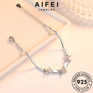 AIFEI JEWELRY กำไลข้อมือ กำไล เงิน แฟชั่น ผู้หญิง 925 แท้ เครื่องประดับ ผู้หญิง เครื่องประดับ เกาหลี Silver โคลเวอร์แฟชั่น ต้นฉบับ B68