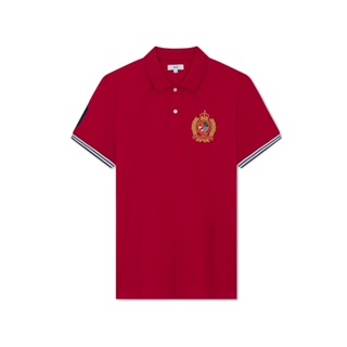 AIIZ (เอ ทู แซด) - เสื้อโปโลผู้ชาย ผ้าคอตตอน สแปนเด็กซ์ ปักตราสัญลักษณ์ Mens Embroidery Stretch Polo Shirts