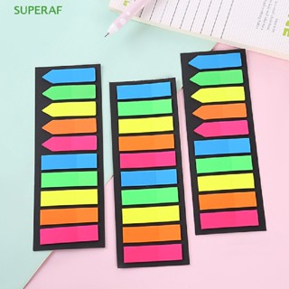 Superaf ขายดี สติกเกอร์แท็บดัชนี แบบใส สีสดใส สําหรับมาร์กเกอร์หน้ากระดาษ สํานักงาน โรงเรียน เครื่องเขียน 200 ชิ้น