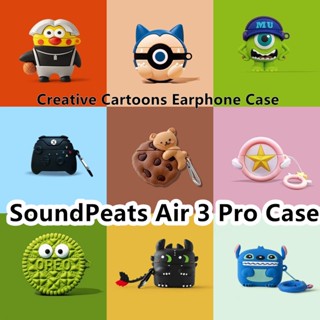 【พร้อมส่ง】เคสหูฟัง แบบนิ่ม ลายการ์ตูน สําหรับ SoundPeats Air 3 Pro SoundPeats Air 3 Pro