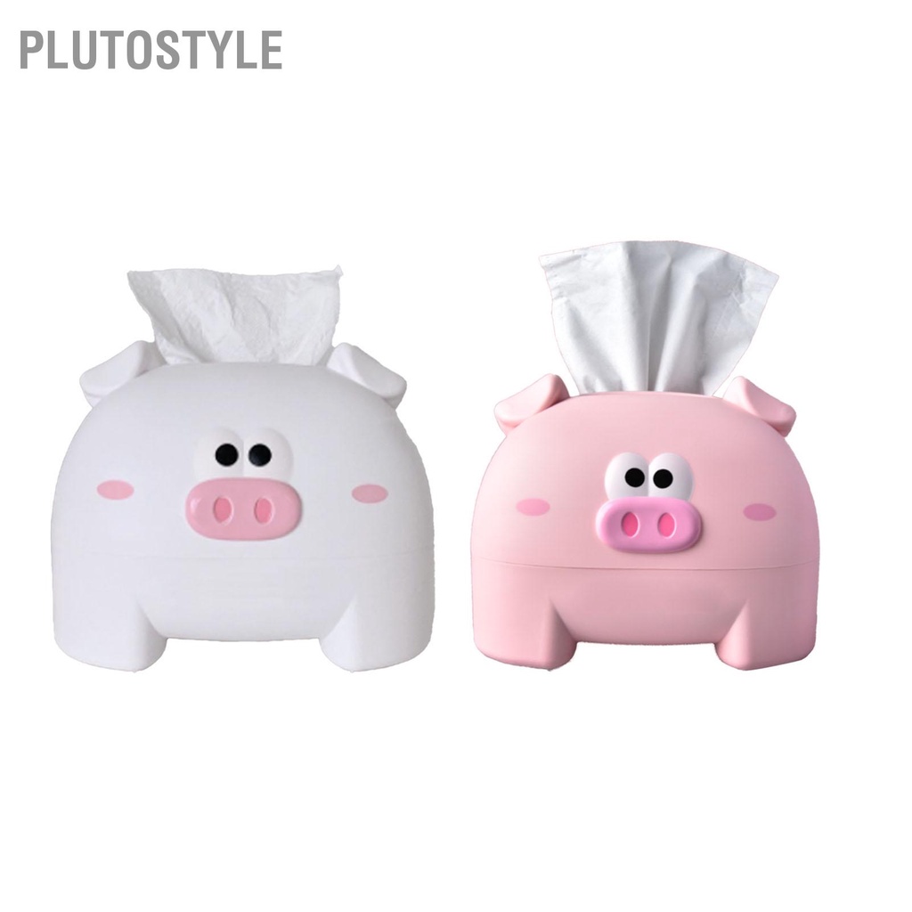 plutostyle-กล่องเก็บกระดาษทิชชู่น่ารักรูปหมูสำหรับตกแต่งตู้คอนเทนเนอร์ผ้าเช็ดปากสำหรับโต๊ะ