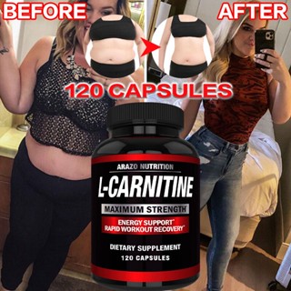 ARAZO NUTRITION L-Carnitine 500mg(60-120capsules)  แอลคาร์นิทีน 500มก(60-120แคป) แคปซูลลดน้ำหนัก