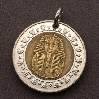 เครื่องประดับ สร้อยคอ จี้เหรียญฟาโรห์ แบบสร้างสรรค์ สไตล์อียิปต์ วินเทจ สําหรับผู้ชาย