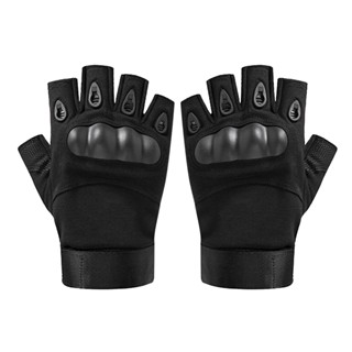 Cycling Wear Resistant Outdoor Sports Non Slip Motorcycling Paintball Fingerless Gloves