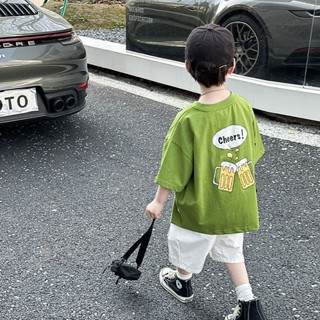 พร้อมส่ง ขายดี เสื้อแขนสั้น ผ้าฝ้ายแท้ ใส่สบาย แฟชั่นสไตล์เกาหลี ญี่ปุ่น สําหรับเด็ก