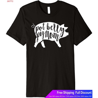 TOP CTเสื้อยืดตัวล่าสุดSKTT1 เสื้อยืดกีฬา Pot Belly Pig Mom Gift For Women Premium T-Shirt Sports T-shirtS-5XL
