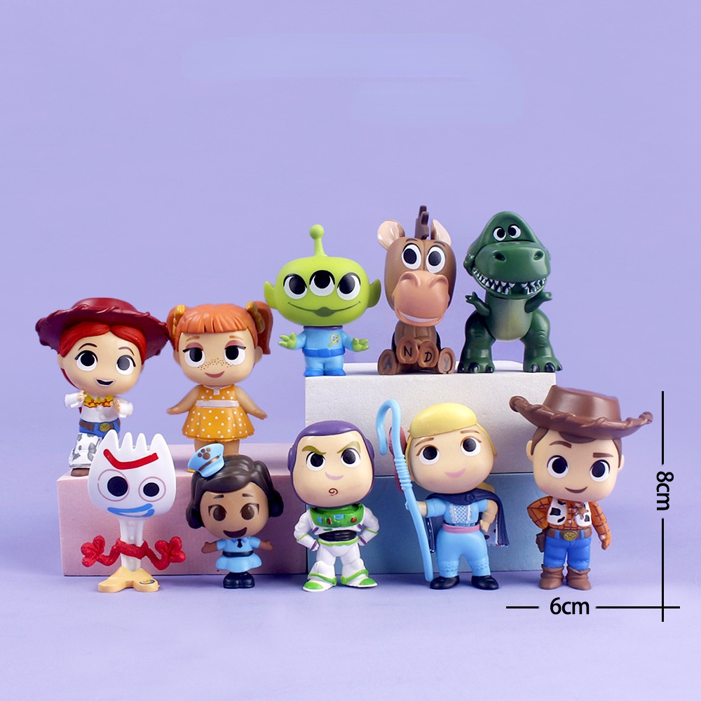 โมเดลตุ๊กตาฟิกเกอร์-toy-story-buzz-lightyear-lotso-woody-triss-dinosaur-strawberry-bear-ของเล่นสําหรับเด็ก