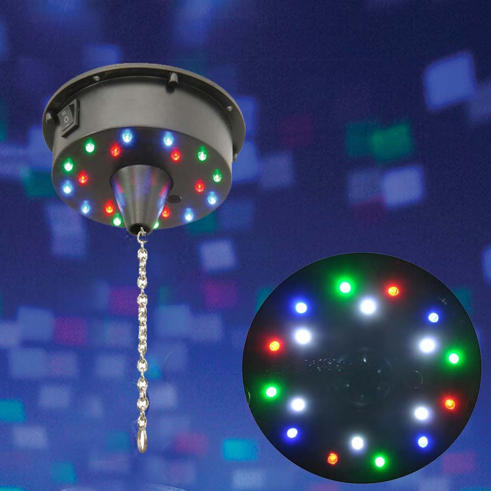 Rotating Disco Ball Laser Light Party LED Stage Lights With RC Colorful