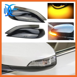 รถ LED แบบไดนามิกกระจกมองหลังไฟเลี้ยวไฟเลี้ยวสำหรับ Toyota Corolla Yaris XP130 Auris E180 Camry Prius