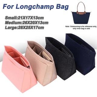 Longchamp กระเป๋าถือ กระเป๋าเครื่องสําอาง กระเป๋าผ้าสักหลาด สําหรับเดินทาง