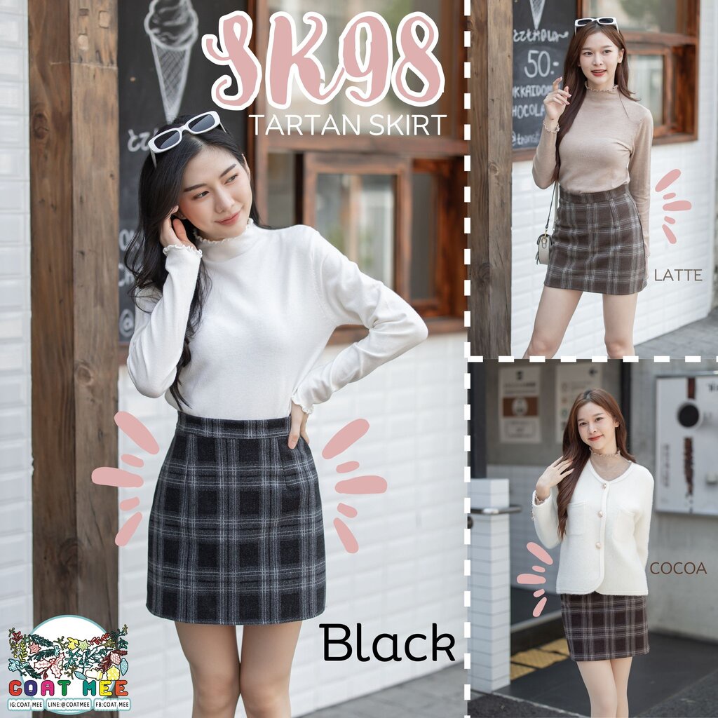 sk98-tartan-skirt-กระโปรงผ้าวูลลายสก็อต