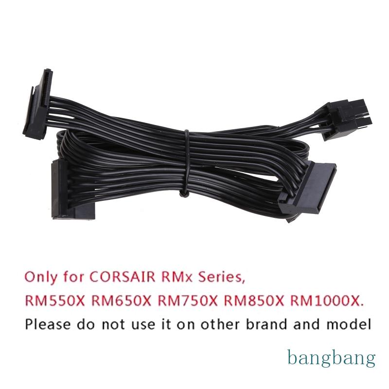 bang-สายเคเบิลอะแดปเตอร์ฮาร์ดไดรฟ์-6-pin-ตัวผู้-เป็น-4-x-ตัวเมีย-สําหรับพาวเวอร์ซัพพลาย-corsair-modular-19-7-นิ้ว-50-ซม